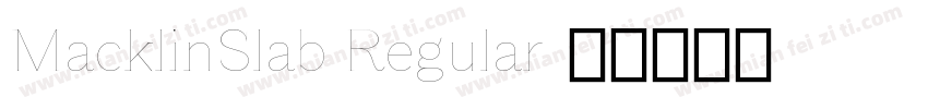 MacklinSlab Regular字体转换
